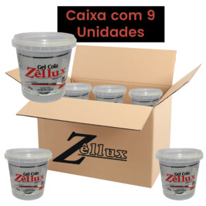 Gel Cola Efeito Arrepiado Extra Forte 1KG 12 Unidades Zellux