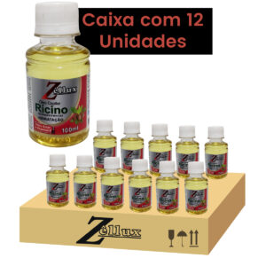 Óleo Capilar Rícino Hidratação 100ML 12 Unidades Zellux