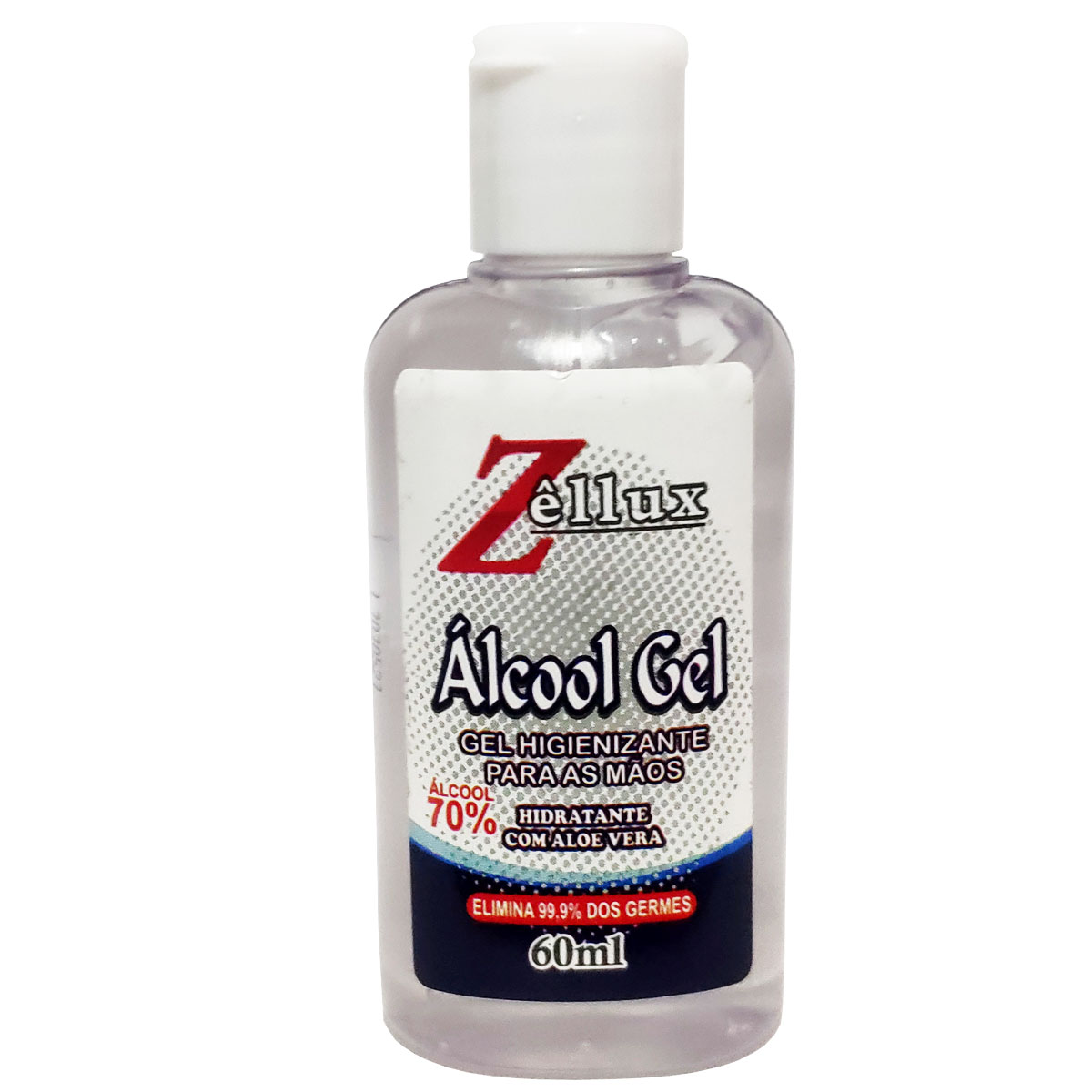 Gel Antisséptico Para As Mãos Perfumado 60ML 1 Unidade Zellux