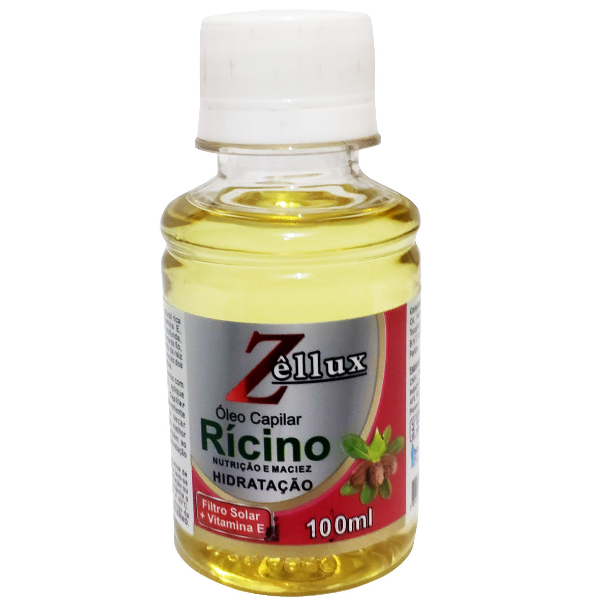 Óleo Capilar Rícino Hidratação 100ML 1 Unidade Zellux