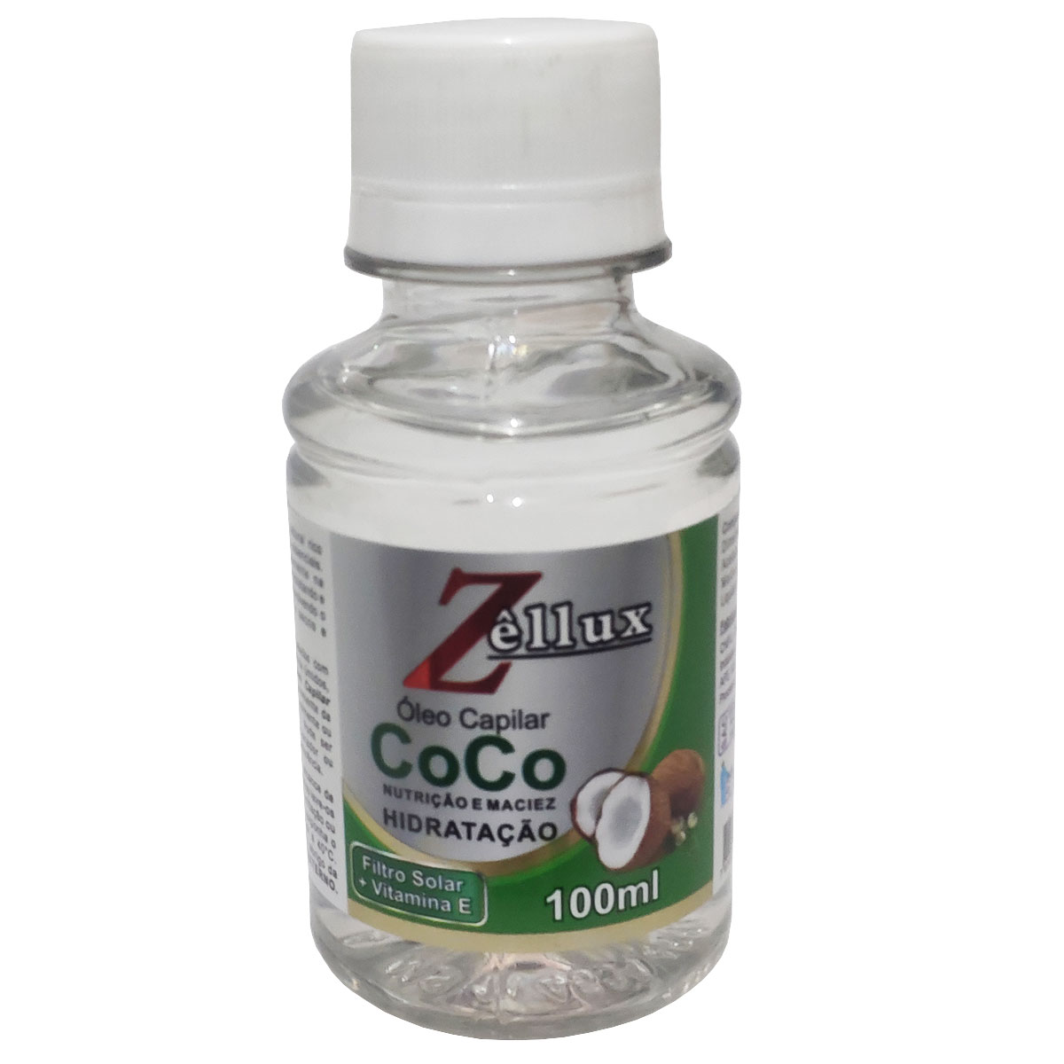 Óleo Capilar Coco Hidratação 100ML 12 Unidades Zellux - Imagem 2